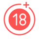18+ Icon